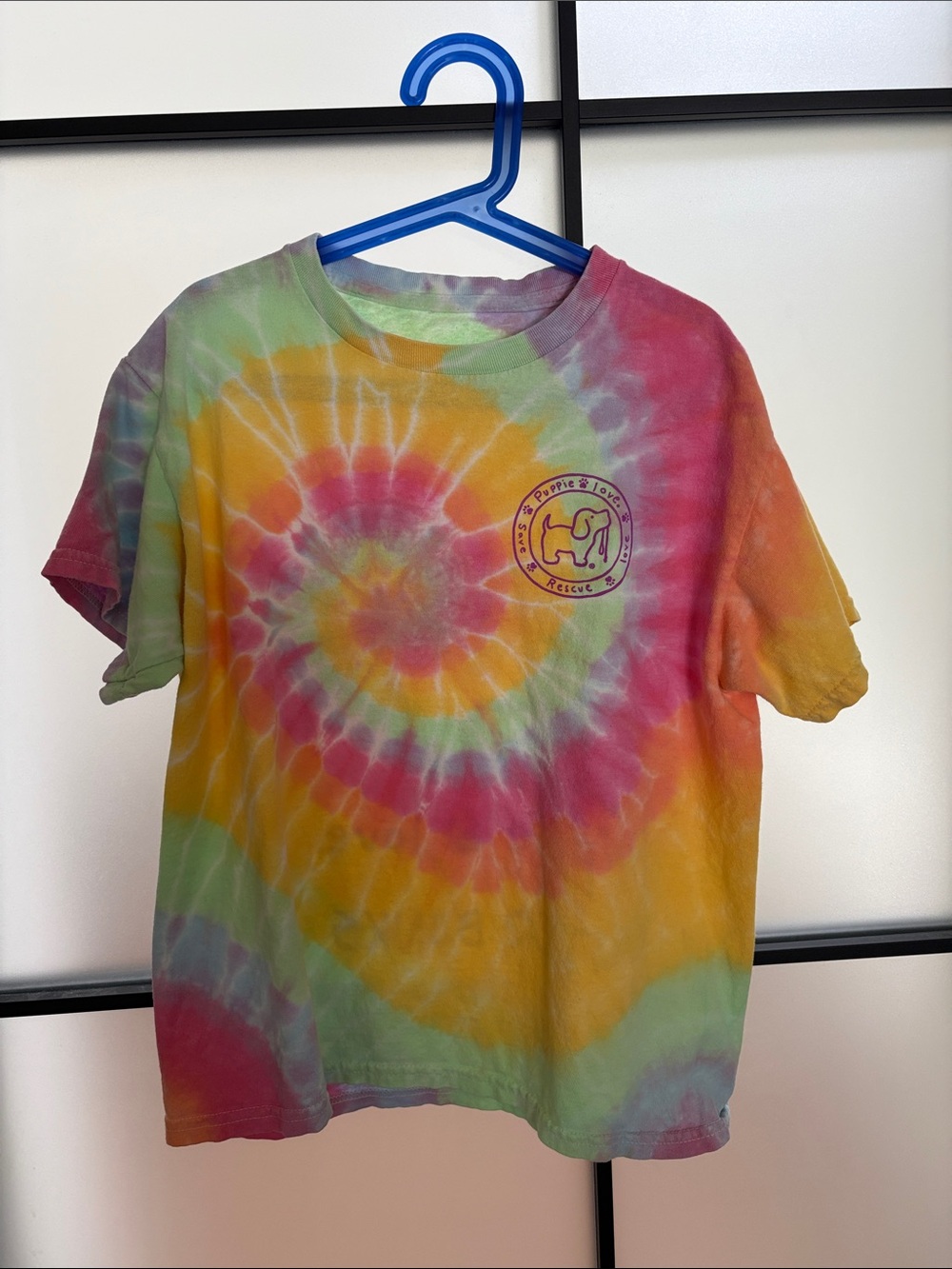 Kids Short Sleeve Tie-Dye Tee - Multicolor Spiral